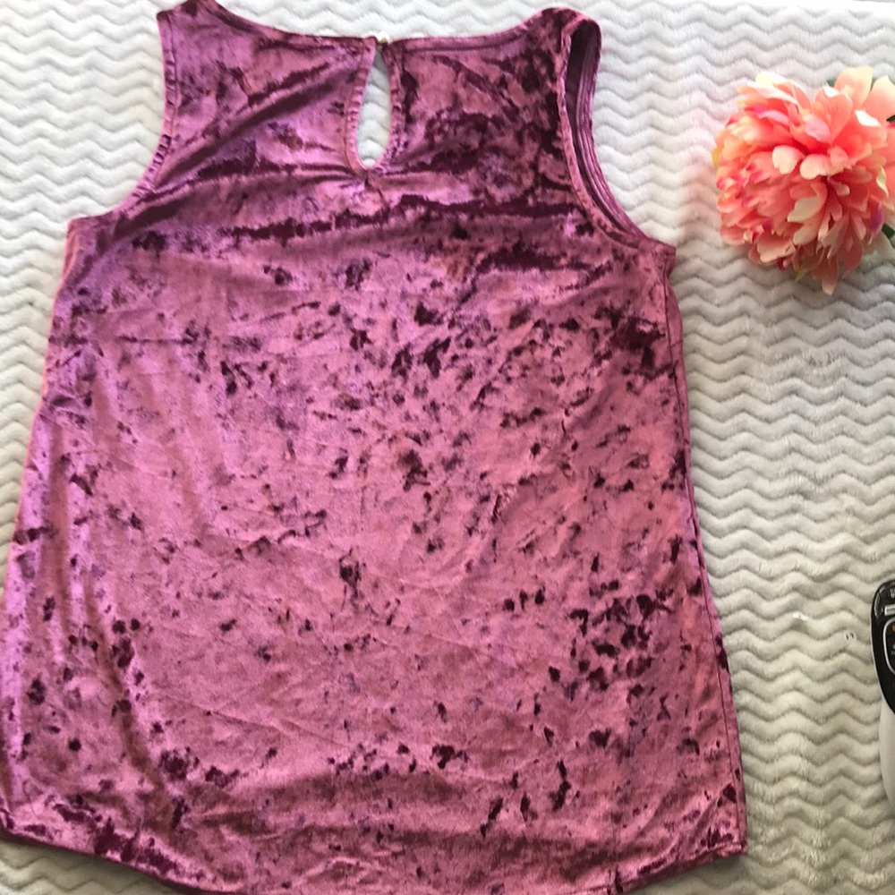 Cynthia rowley  luxe tee velvet sleeveless size: s